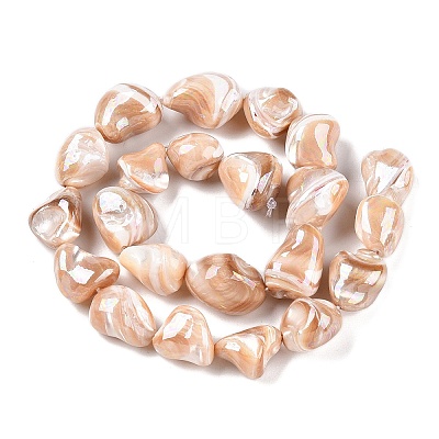 Natural Trochid Shell/Trochus Shell Beads Strands SSHEL-T017-01-1