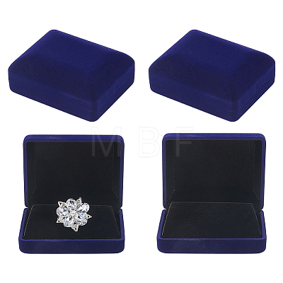Flocking Jewelry Boxes for Badge CON-WH0112-067A-1