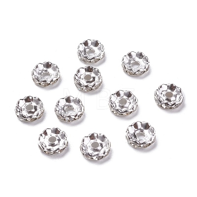 Iron Rhinestone Spacer Beads RB-A007-10MM-S-1