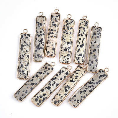 Natural Dalmatian Jasper Pendants G-S344-23D-1