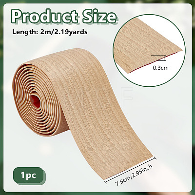 Wood Grain PVC Edge Banding Tape DIY-WH0591-570C-1