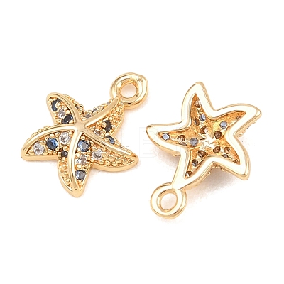Brass Micro Pave Cubic Zirconia Pendants KK-L261-14A-G-1