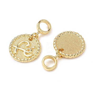 Brass European Dangle Charms KK-H278-01G-01-1