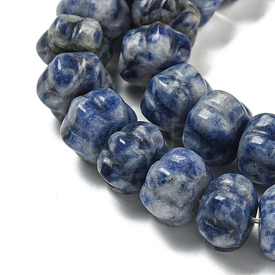 Natural Blue Spot Jasper Beads Strands G-G142-A13-01-1