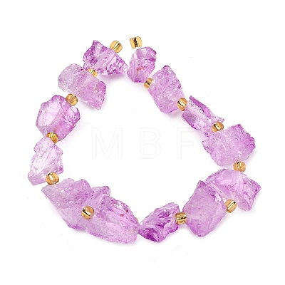 Raw Rough Natural Quartz Crystal Beads Strands G-Z131-J01-04-1