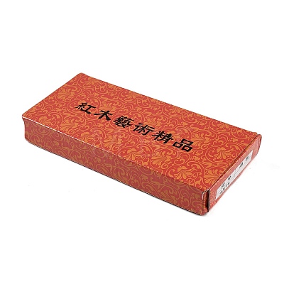 (Defective Closeout Sale: Blurred Font)Wood Chinese Calligraphy Paper Weight Cast AJEW-XCP0002-41-1