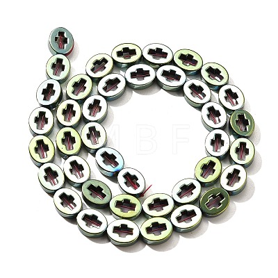 Electroplated Synthetic Non-magnetic Hematite Beads Strands G-L613-Z01-02H-1