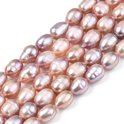 Natural Cultured Freshwater Pearl Beads Strands PEAR-N012-06A-1