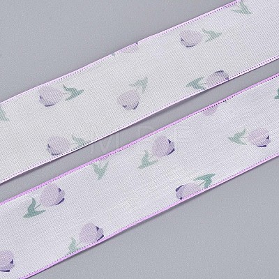 Single Face Printed Polyester Satin Ribbon SRIB-T009-05B-1