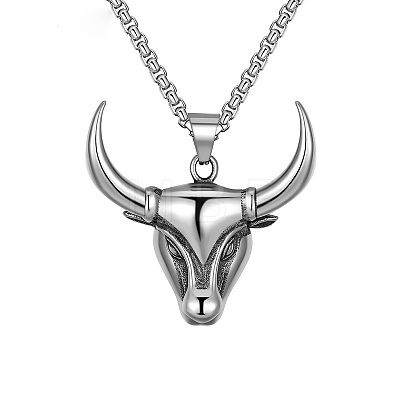 Vintage 304 Stainless Steel Pendant Necklaces WG47F5F-01-1