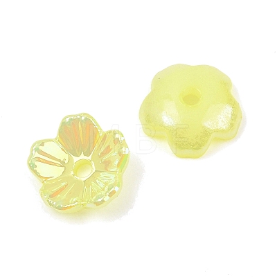 UV Plating Opaque Acrylic Bead Cap OACR-K001-45C-1