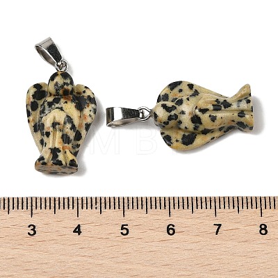 Natural Dalmatian Jasper Pendants G-B127-10P-10-1