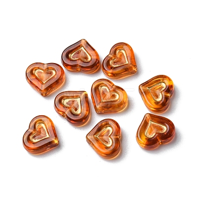 Imitation Amber Transparent Acrylic Beads X-MACR-D071-02D-1