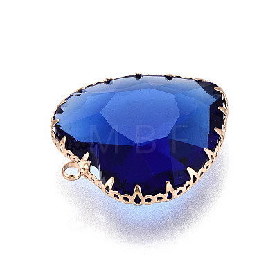 Transparent Glass Pendants KK-N283-01B-G-1