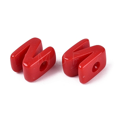 Opaque Acrylic European Beads OACR-M027-01N-11-1