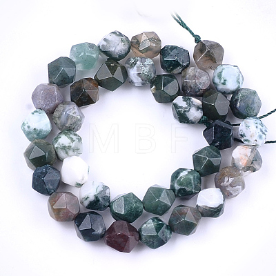 Natural Agate Beads Strands X-G-T121-08A-1