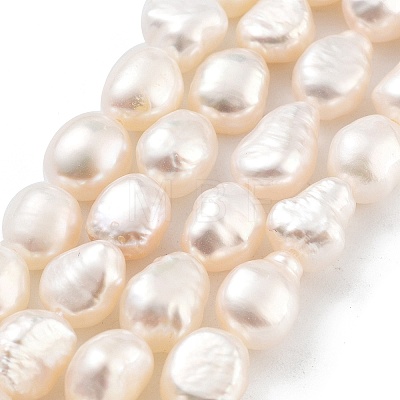 Natural Cultured Freshwater Pearl Beads Strands PEAR-P062-28I-1