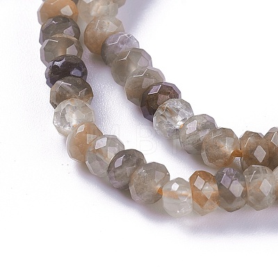 Natural Black Sunstone Beads Strands G-L492-05A-1