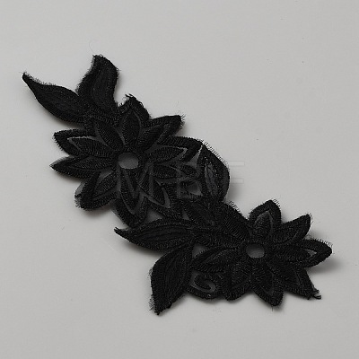Organza Embroidery Sew on Appliques PATC-WH0008-61H-1