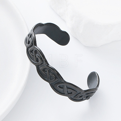 Vintage Nordic 304 Stainless Steel Cuff Bangles for Women Men OS8931-2-1