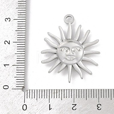 304 Stainless Steel Pendants STAS-D366-01H-P-1