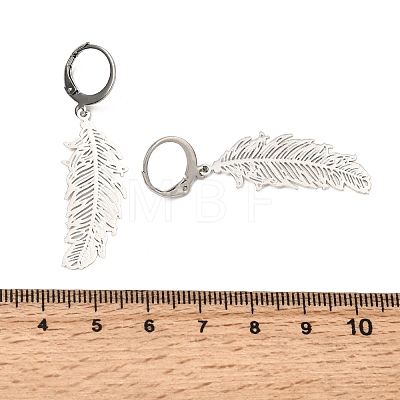 304 Stainless Steel Leverback Earrings EJEW-JE04419-1