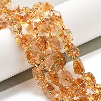 Natural Citrine Beads Strands G-H074-C02-02-1