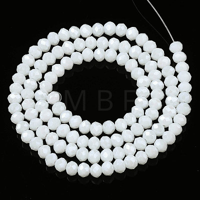 Electroplate Glass Beads Strands EGLA-A044-P4mm-A01-1