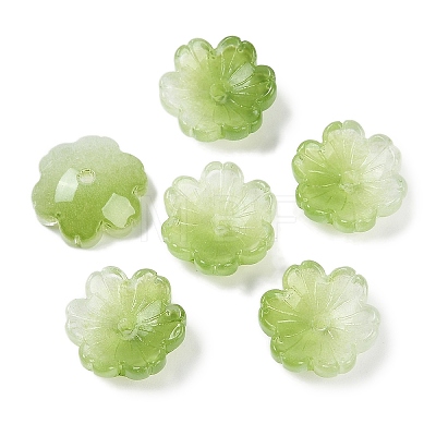 Transparent Spray Paint Glass Beads X1-GLAA-H035-04E-1