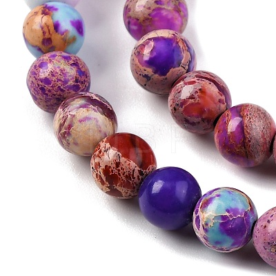 Dyed Natural Regalite/Imperial Jasper/Sea Sediment Jasper Beads Strands G-B124-C02-14-1