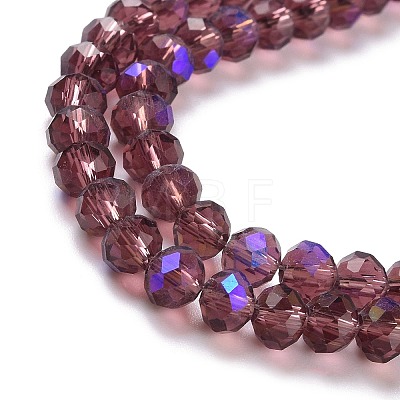 Electroplate Glass Beads Strands EGLA-A034-T4mm-L14-1