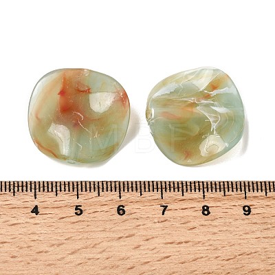 Opaque Acrylic Imitation Gemstone Beads OACR-G061-01A-1