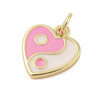 Rack Plating Brass Enamel Charms KK-Z074-09G-1