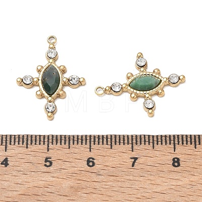 Natural African Jade Faceted Horse Eye Pendants GG-CBA50CD-08G-01-1