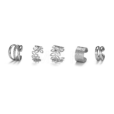 5 Pcs Alloy Cuff Earring Kits for Women WGFA45F-02-1