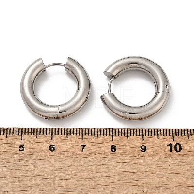 202 Stainless Steel Polishing Hoop Earrings EJEW-M106-02P-04-1