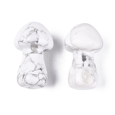 Natural Howlite Mushroom Display Decorations G-Q602-03R-1
