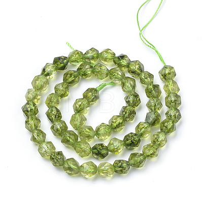 Synthetic Peridot Beads Strands G-S149-35-10mm-1