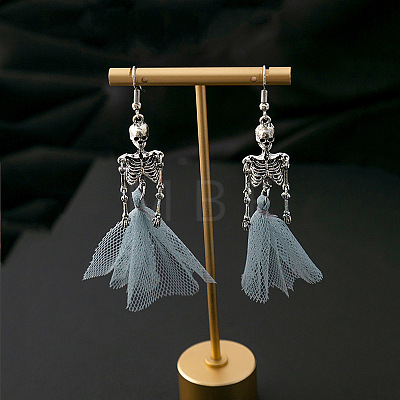 Alloy Skeleton Dangle Earrings FS-WGB7D7C-02-1