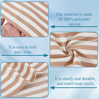 1Pc Stripe Polyester Chair Replacement Fabric AJEW-GF0014-50C-1