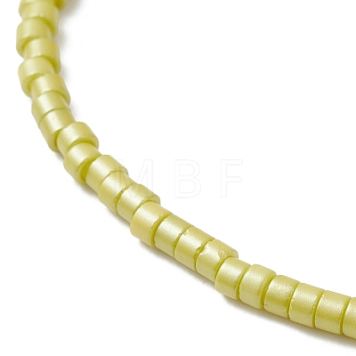 Glass Seed Bead & Natural Natural Agate Beads Bracelets for Women BJEW-MZ00311-03-1
