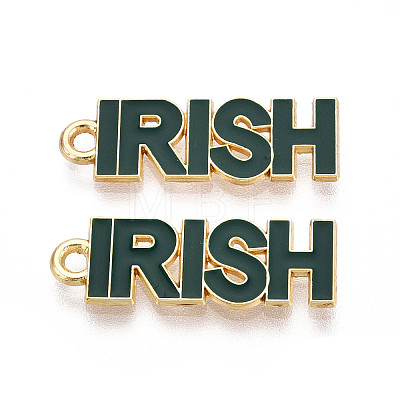 Irish Alloy Enamel Pendants ENAM-T023-02B-1