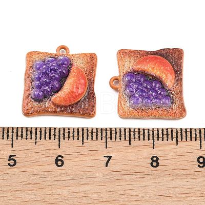 Baking Paint Zinc Alloy Pendants AL-CBA032C-03D-1