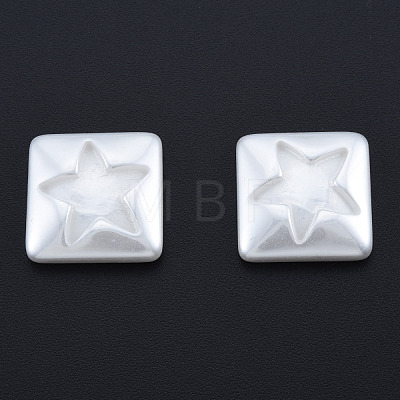 ABS Plastic Imitation Pearl Cabochons KY-N015-25-1