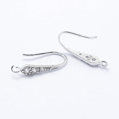 Rhodium Plated 925 Sterling Silver STER-L054-16P-1