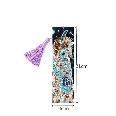 DIY Diamond Painting Bookmark with Tassel Pendants Kits PW-WGDB986-01-1