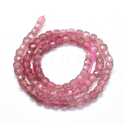 Natural Strawberry Quartz Beads Strands G-D0013-38-1