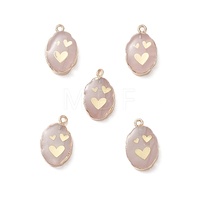 Natural Rose Quartz Pendants G-K333-01H-1