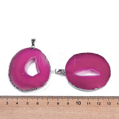 Natural Agate Big Pendants KK-F868-29P-03-1