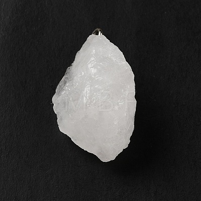 Raw Rough Natural Quartz Crystal Pendants G-A028-01H-1